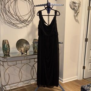 David's Bridal Black Maxi Dress